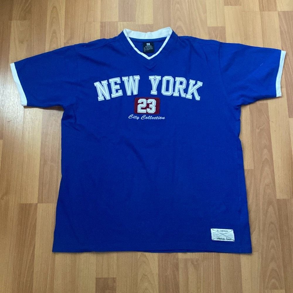 PJ Mark Blue Jersey New York City Collection Athletic Series Men Large